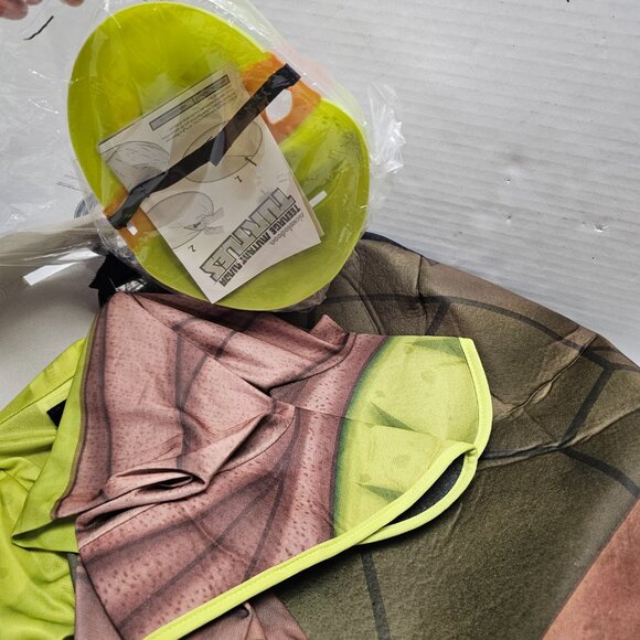 New Child Teenage Mutant Ninja Turtle Costume Boy L 12-14 Rubies Michelangelo - Picture 11 of 15